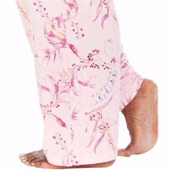 FLORA NIKROOZ Pajama Set Pink Blush Botanical Kathy - Large - Picture 6 of 6